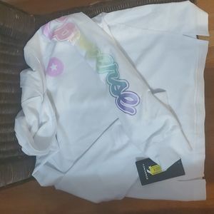 Cute girls converse thin white hoodie